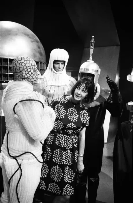 Framed Print : Verity Lambert on the set of Doctor Who, where The Beasts from UGH Framed Print : Verity Lambert on the set of Doctor Who, where The Beasts from UGH