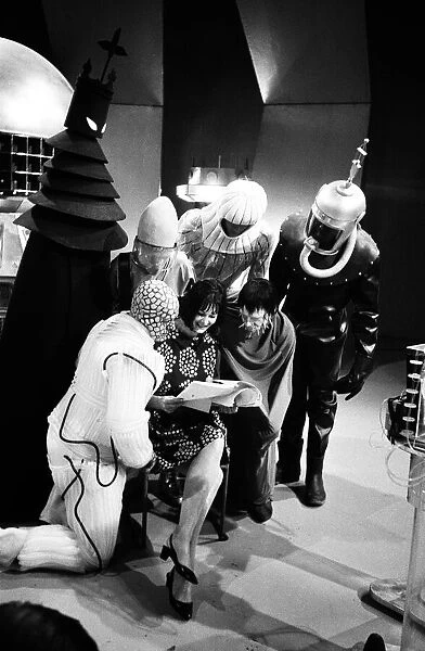 Verity Lambert on the set of Doctor Who, where The Beasts from UGH
