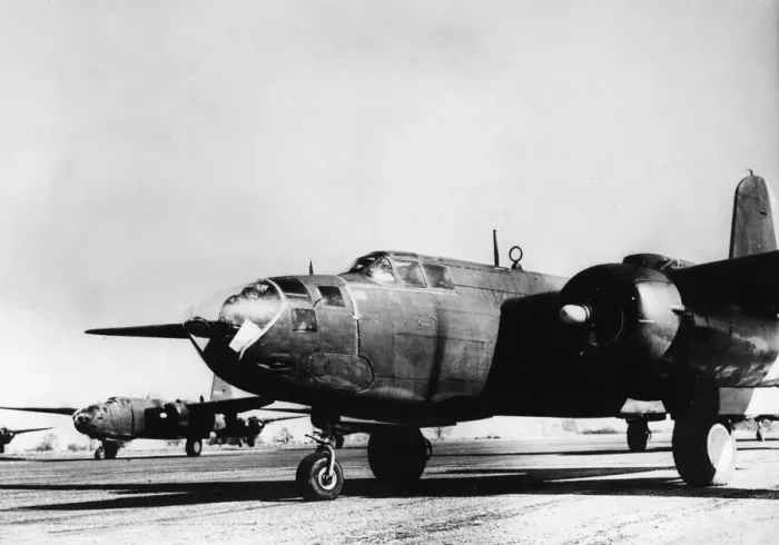 Framed Print : Versatile A2 (Havoc) light bombers of the ninth US Air Force which have been operating Framed Print : Versatile A2 (Havoc) light bombers of the ninth US Air Force which have been operating