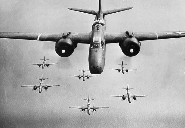 Versatile Douglas A-20 Havoc light bombers which have been operating from England for