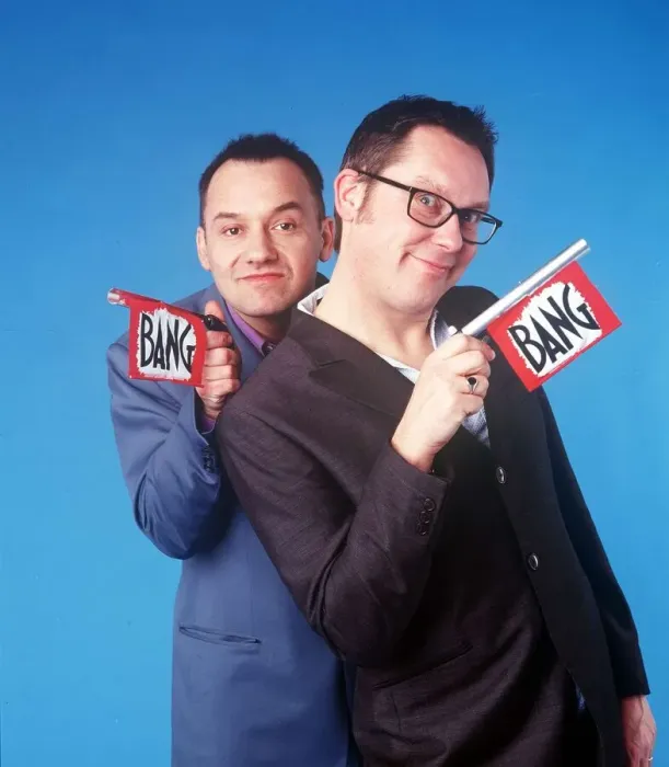 Framed Print : Vic Reeves and Bob Mortimer who form the comedy duo of Reeves Framed Print : Vic Reeves and Bob Mortimer who form the comedy duo of Reeves