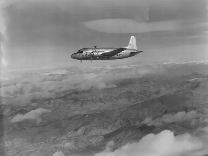 Framed Print : This Vickers Viking 1B passenger airliner carried 24 passengers