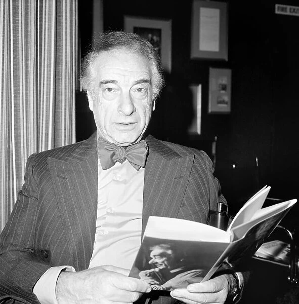 Victor Borge (Pianist and Comedian) reception at London Press Club
