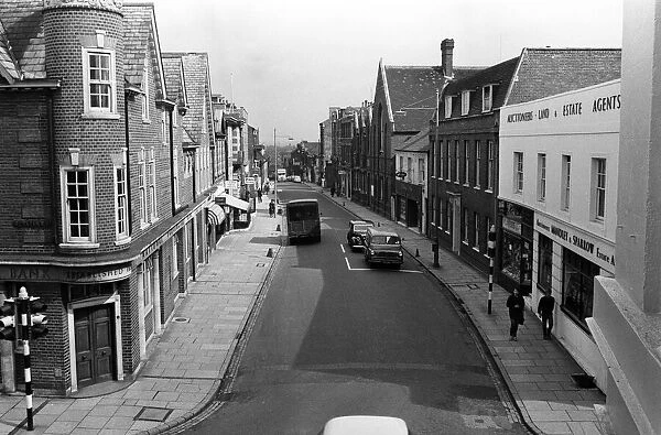 Victoria Street in St Albans, Hertfordshire. 27th April 1961