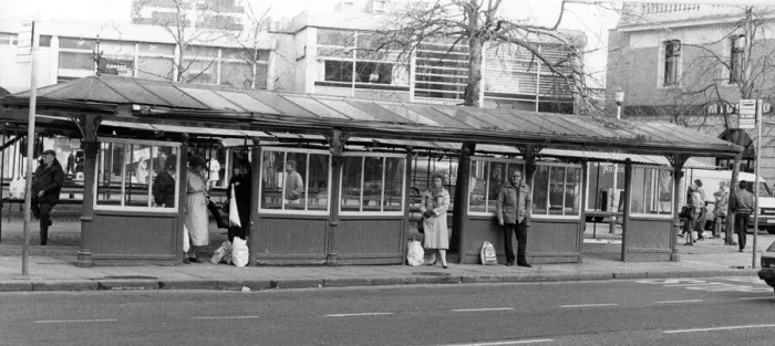 Framed Print : The Victorian bus shelter in Market Square, Hyde, opposite the Town Hall. Circa 1985 Framed Print : The Victorian bus shelter in Market Square, Hyde, opposite the Town Hall. Circa 1985