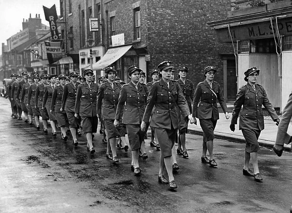 Victory Day Parade in Teesside. 8th May 1945
