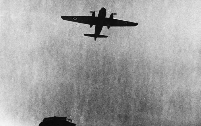 Framed Print : Victory leaflet raid over Syria and Lebanon. R. A. F. plane dropping leaflets Framed Print : Victory leaflet raid over Syria and Lebanon. R. A. F. plane dropping leaflets