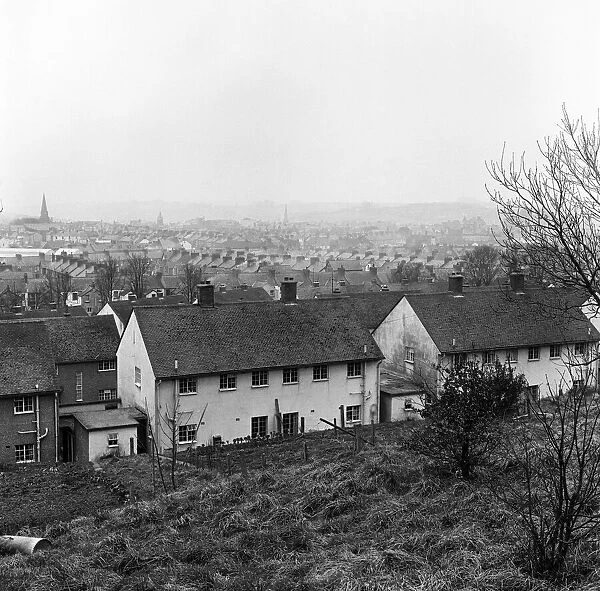 View of Barnstaple, North Devon. 9th January 1966