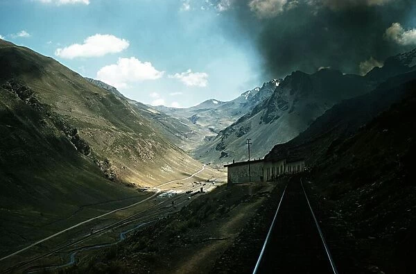 View from the Central Railway of Peru between Lima and Tiglio