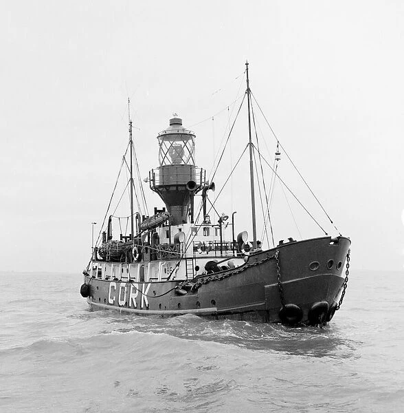 View of the Cork light ship 1st January 1960