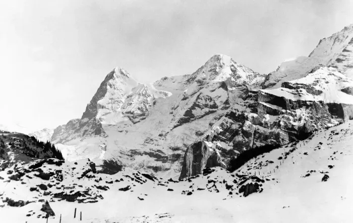 Framed Print : View of the three famous mountains Eiger, Monch and Jungfrau in the Bernese Oberland Framed Print : View of the three famous mountains Eiger, Monch and Jungfrau in the Bernese Oberland
