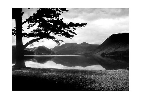 View fom the beach at Crummock Water, The Lake District, Cumbria