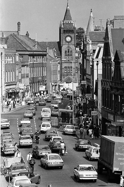 A view of Friar Street, Reading. 29th July 1986