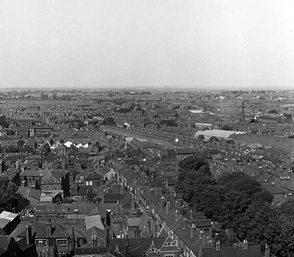 A view of historic Coventry circa 1936. This view shows