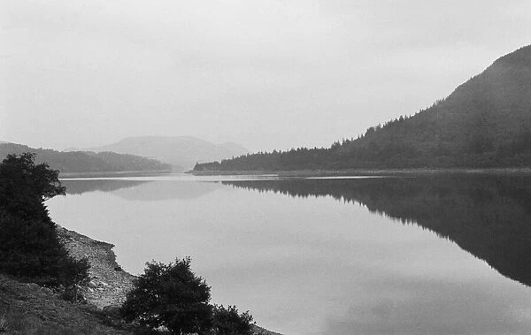 View of Loch Ericht in the Highlands of Scotland. Circa 1960