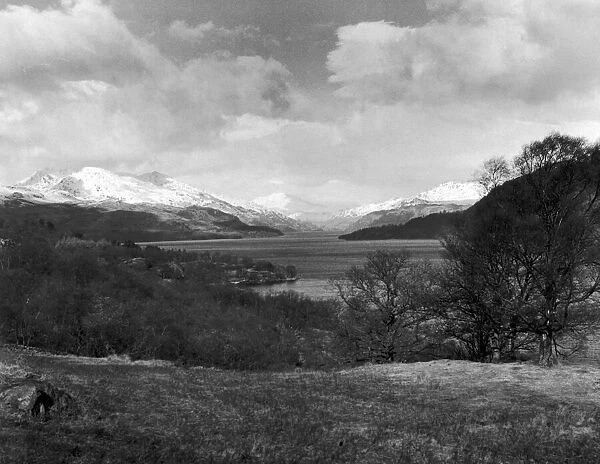 View over Loch Lomond, Looking North from the lower slopes of Beinn Bhreac 22nd February