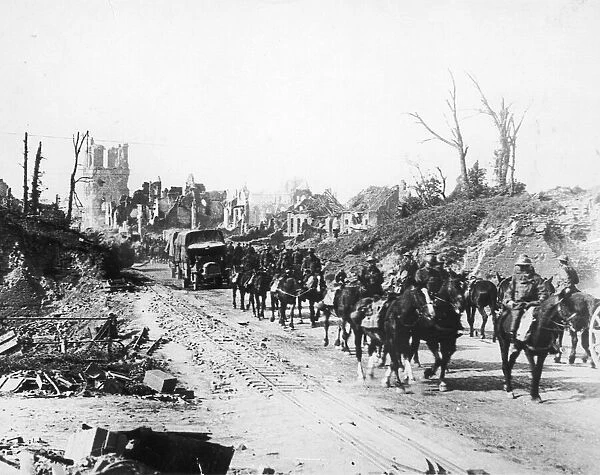 A view of Menin Gate. Ypres, Belgium. September 1918