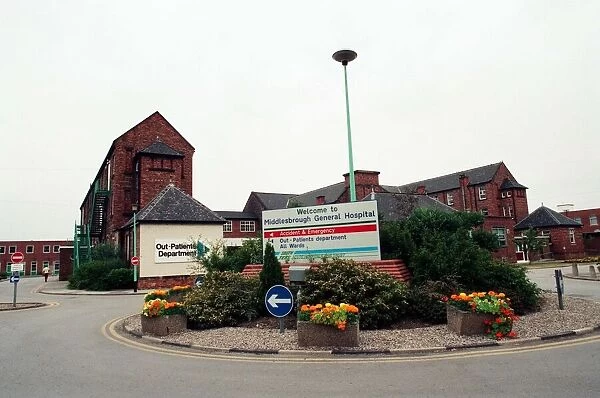 View of Middlesbrough General Hospital. 21st July 1994