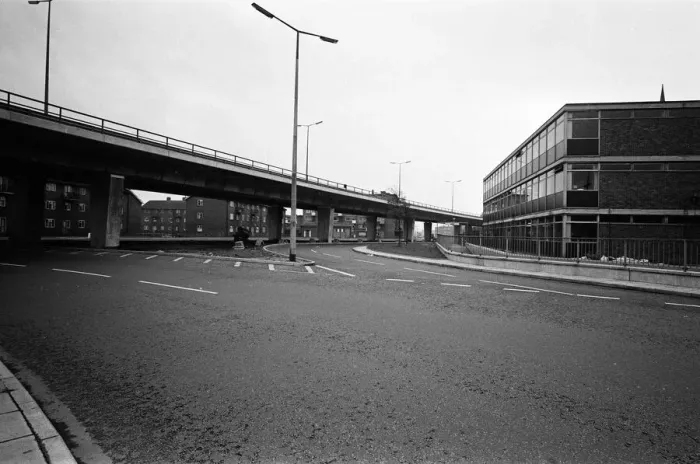 Framed Print : View of the new Mancunian Way motorway. 12th June 1967 Framed Print : View of the new Mancunian Way motorway. 12th June 1967