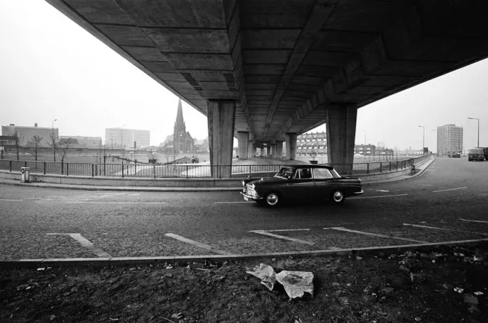 Framed Print : View of the new Mancunian Way motorway. 12th June 1967 Framed Print : View of the new Mancunian Way motorway. 12th June 1967