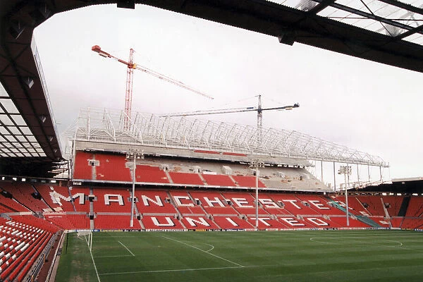 View of the new stand at Old Trafford after redevelopment. 15th December 1996