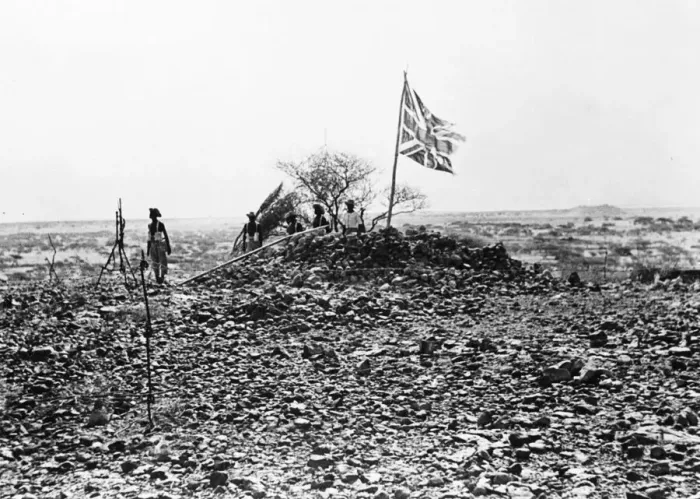 Framed Print : A view of the observation post which sits high above the frontier at Warre Kafule