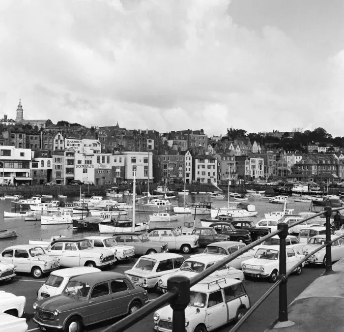 Framed Print : A view of St Peter port harbour on the island of Guernsey, Channel Islands Framed Print : A view of St Peter port harbour on the island of Guernsey, Channel Islands
