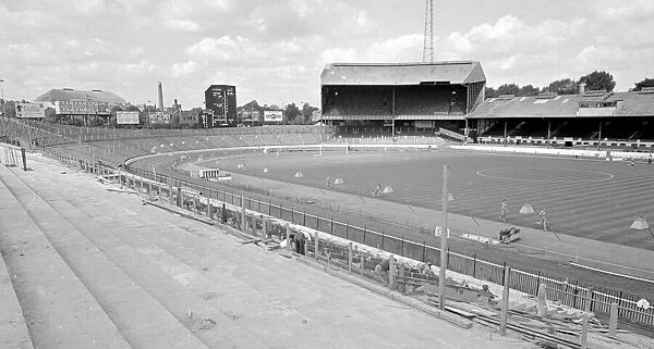 A view of the terraces on Stamford Bridge, home of Chelsea football club