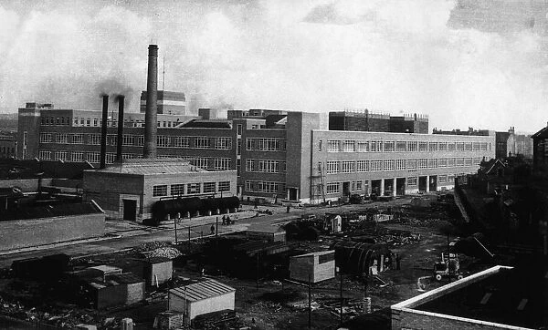 A view Wills Cigarette Factory in Glasgow, Scotland Circa 1995
