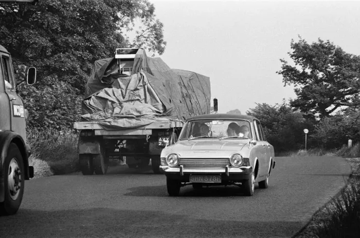 Framed Print : Views of the A19 road, Teesside. 1972 Framed Print : Views of the A19 road, Teesside. 1972