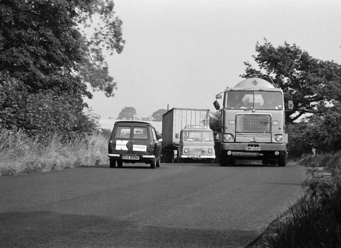 Framed Print : Views of the A19 road, Teesside. 1972 Framed Print : Views of the A19 road, Teesside. 1972