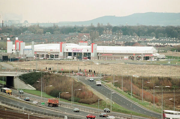 Views. A66 towards Teesside Leisure Park. 31st March 1995