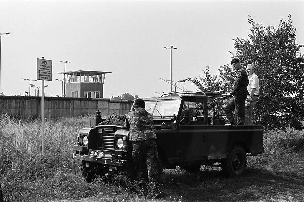 Views of the Berlin Wall, Germany. 7th August 1986