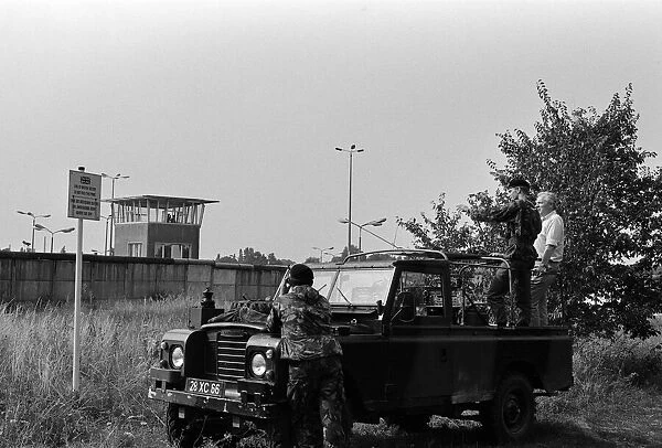 Views of the Berlin Wall, Germany. 7th August 1986