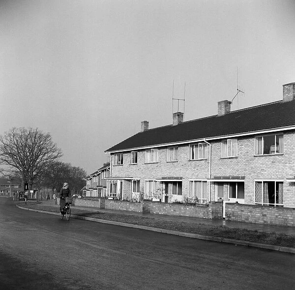 Views of Crawley, West Sussex. January 1961