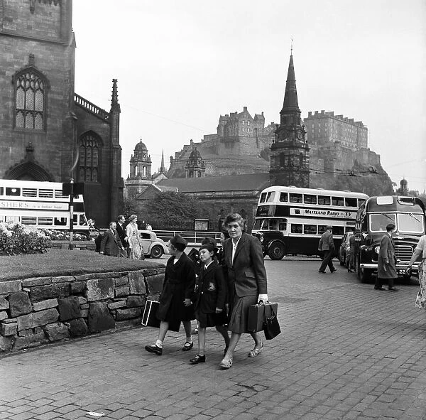 Views of Edinburgh, Scotland. September 1954