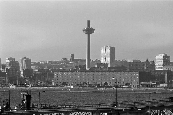 Views of Liverpool, including St. Johns Beacon. 13th July 1989