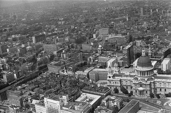 Views of London taken from a helicopter. 15th June 1969