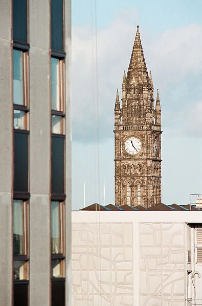 Views of Middlesbrough, 8th December 1994. Town Hall Clock Tower