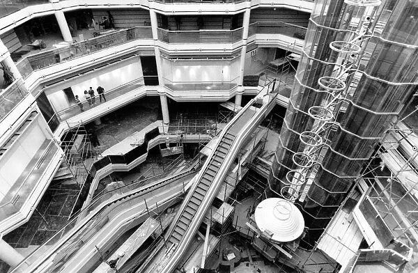 Views of the multi million pound West Orchards shopping centre