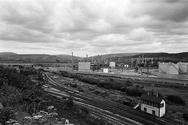 Views of Port Talbot Steelworks, Wales. 7th August 1967