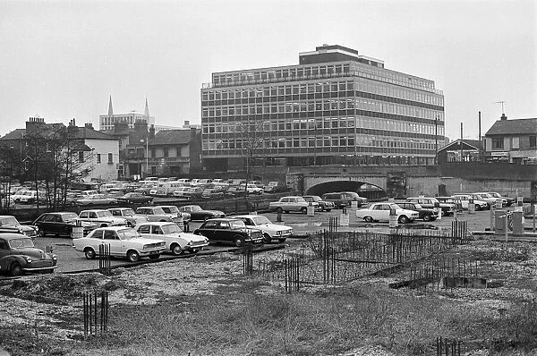 Views of Reading, Berkshire. 6th January 1969
