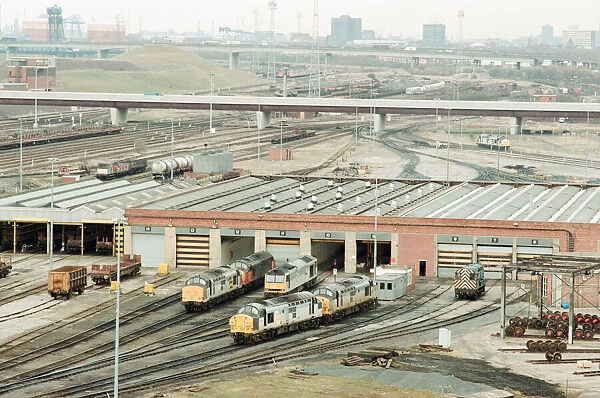 Views. Thornby Rail Depot. 31st March 1995. Feature, Graystone White & Sparrow