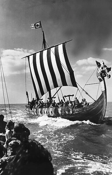 The Viking ship off Broadstairs Circa 1960