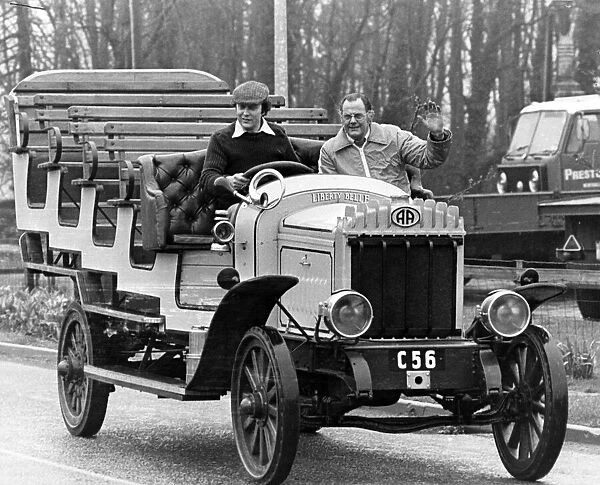 Vintage coach, a 1912 Charabanc which starred in the film Chariots of Fire
