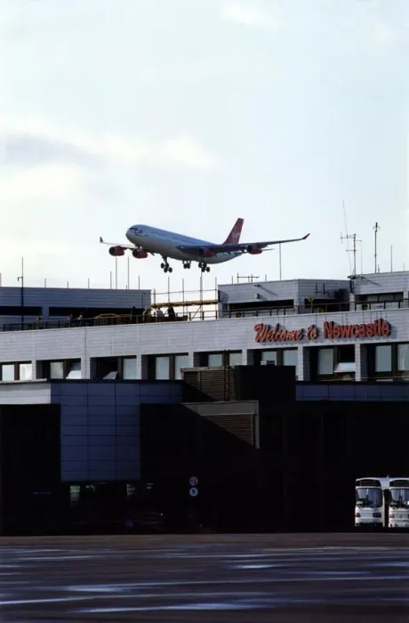Framed Print : A Virgin Atlantic Airbus A340 aircraft at Newcastle Airport, circa 1997 Framed Print : A Virgin Atlantic Airbus A340 aircraft at Newcastle Airport, circa 1997