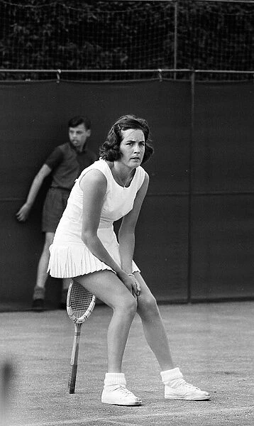 Virginia Wade seen here during the 1963 Wimbledon Tennis Championships