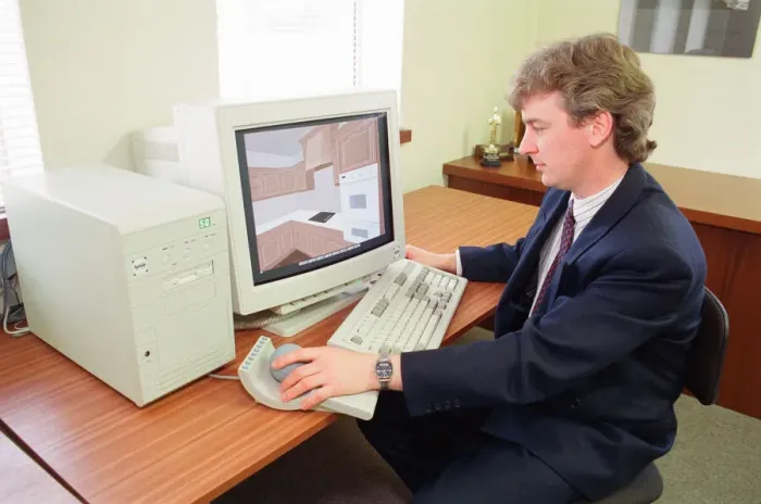 Framed Print : Virtual Reality Desktop Computer, Demonstration, Thursday 21st May 1992