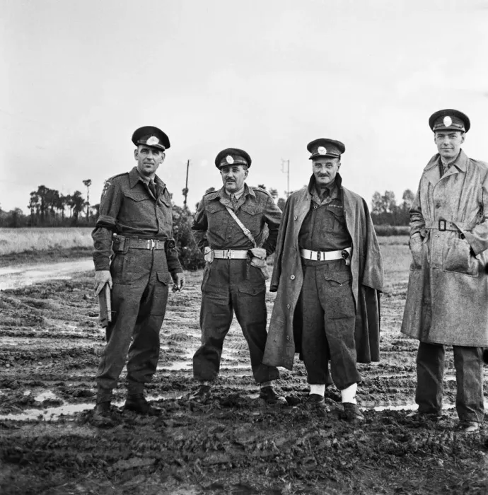 Framed Print : Visit of British Prime Minister Winston Churchill to Normandy in Northern France