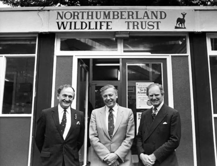 Framed Print : Visit by Sir David Attenborough Chairman of the British Wildlife Appeal to Framed Print : Visit by Sir David Attenborough Chairman of the British Wildlife Appeal to